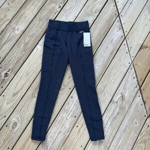 Kerrits Power Stretch Knee Patch Pocket Tight Blue Size S. NEW